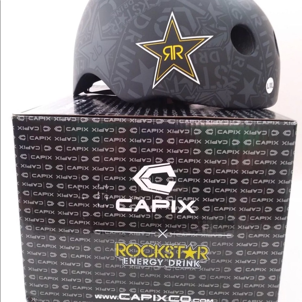 Capix Rockstar Energy Skateboarding/Biking Helmet - Picture 5 of 8
